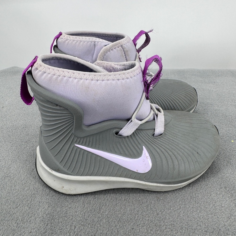 Nike Binzie Boot TD Toddler 9C Grey Violet Purple BQ5382-003 Discontinued